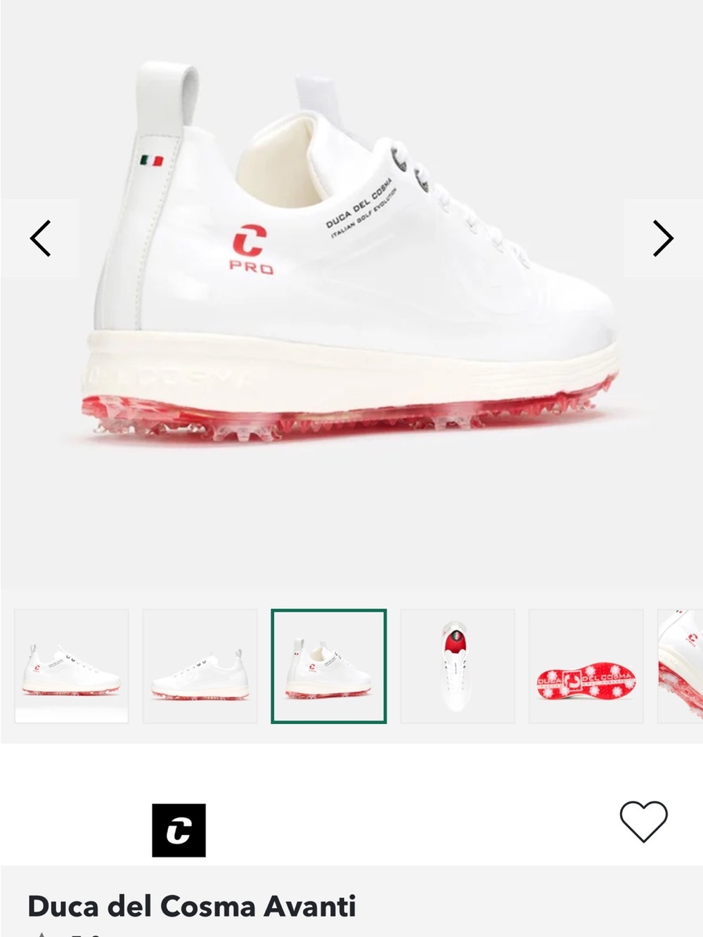 Duca Del Cosmo Avanti Golf Shoes White